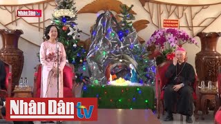 Đồng chí Trương Thị Mai chúc mừng Giáng sinh tại Đồng Nai