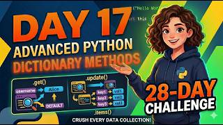 Advanced Python Dictionary Methods: .get(), .update() & .items() (Day 17)