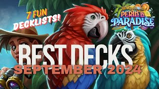 The most fun and creative new decks after the Perils in Paradise hearthstone patch! (September 2024)