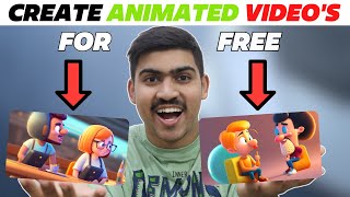 How to Make Animated Videos For Free - No Skill Required ✅ | Animation Video Kaise Banaye