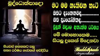 මට මම නැතිවෙන හැටි 09 |මේ මොහොතෙම අත්දකින නිවන්සුව | සත්‍ය ලොවටම හෙලිකරමු|Buddothpado Aryanwahanse