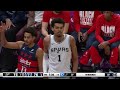 spurs duo combine for 61 points against wizards