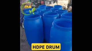 Hdpe Blue Drum | SAN Recycling #plastic #recycle #scrap #waste #business #hdpe #industrial #reuse