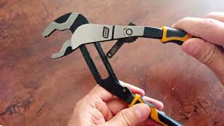 GEARWRENCH 10' Pitbull Auto Bite Tongue \u0026 Groove Dual Material Pliers Review, Advanced Channel Locks