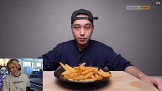 xQc Dies Laughing at The World's Crispiest Fries