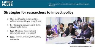 Pathways to Policy Change - An Introduction for Researchers