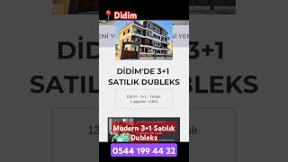 Didim'de Modern 3+1 Satılık Dubleks.Wp:05441994432 #didim #gayrimenkul #isviçre #almanya #realestate