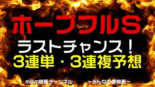 ホープフルステークス2021　3連単・3連複予想　本命はあの穴馬！