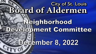 Neighborhood Development Committee   December 8, 2022