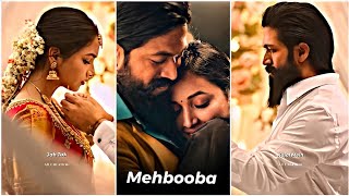 Mehabooba Fullscreen Whatsapp Status | Mehbooba Song Status | KGF 2 | Yash \u0026 Shrinidhi | Love Status