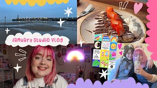 Studio Vlog ☆ January ✧˖ Workshop prep, Trip to Kent, Poster Design