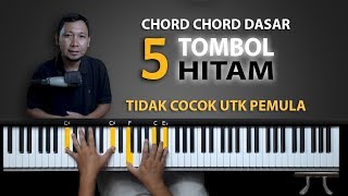 Chord chord yg main di 5 Tombol HITAM | Belajar Piano Keyboard