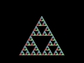 Sierpiński Triangle Using Python Turtle