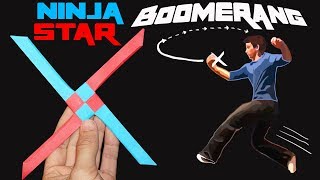 The EPIC Ninja Star Boomerang! (Amazing Origami/Paper Star)