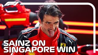 Carlos Sainz Reflects on his Tremendous Singapore Win