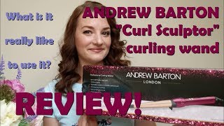 ANDREW BARTON curling wand 2323ABBU REVIEW!