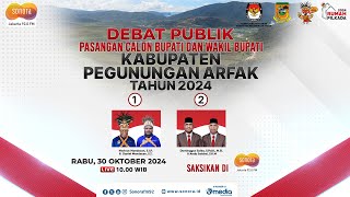 🔴[LIVE] Debat Publik Calon Bupati dan Wakil Bupati Kabupaten Pegunungan Arfak 2024