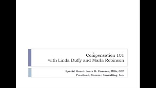 Webinar: Compensation 101