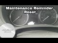 2018 Mitsubishi Outlander routine Maintenance reminder reset oil life light