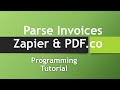 How to Parse PDF Invoices using PDF.co & Zapier
