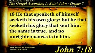 The Gospel of John Chapter 7 - Bible Book #43 - The Holy Bible KJV Read Along Audio/Video/Text