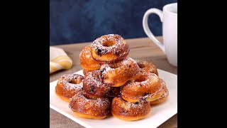 Oven-Baked Blueberry Donuts