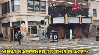 Here's what downtown Portland, Oregon looks like these days.