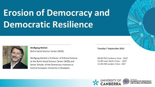 Erosion of Democracy and Democratic Resilience, Wolfgang Merkel, 7 September 2021