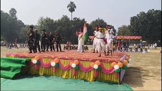 A dance by our students on the eve of Republice day @ Ulunda Block, College field