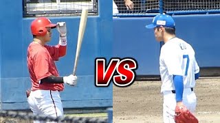 【同級生対決】根尾（大阪桐蔭）VS  小園（報徳学園）【2023年6月13日中日ドラゴンズ広島カープ２軍】