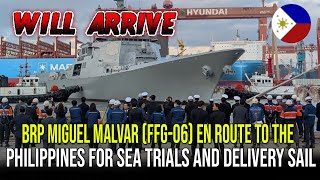 BRP MIGUEL MALVAR (FFG-06) EN ROUTE TO THE PHILIPPINES FOR SEA TRIALS AND DELIVERY SAIL