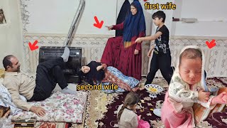 Conflict between two spouses, favoring the husband from the first wife