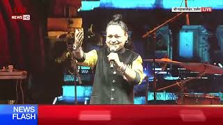 Singer Kailash Kher perfroms Mahakal Stuti Song at a public function at Shree Mahakaleshwar, Ujjain