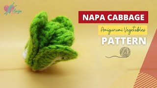 #072 | How to crochet amigurumi NAPA CABBAGE | Crochet amigurumi Vegetables | Free Pattern