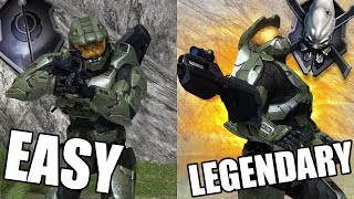 Halo Easy VS Legendary In EVERY Halo Game
