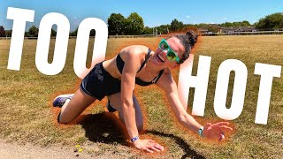 Running in a heatwave - middle distance workout with a STING