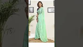 Saree converted into gown/frock #meeshosaree #meeshoshopping #viralvideo