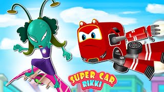 Supercar Rikki Stops the female Alien from creating a nuisance in the City!