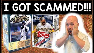 I GOT SCAMMED!? Baseball Blaster Box Battle! Topps Series 2 vs. Absolute!