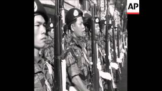 SYND 10 3 68 SOLDIERS RECEIVE MEDALS AND VOLUNTEERS LEARN TO FIRE IN SAIGON