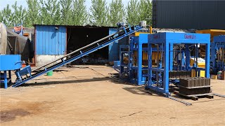 QT4-18S automatic hydraulic cement block machine for 4 6 inch hollow blocks, standard stock bricks