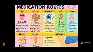 medication routes by shamli