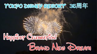 Tokyo Disney Resort 35周年 Happiest Celebration! 花火 Brand New Dream