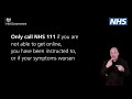 British Sign Language - How to use the NHS