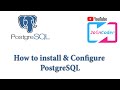 How to install PostgreSQL and pg-admin connect to server