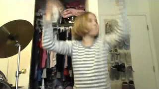 jwoerlein's webcam video playing just dance on the wii song i danced to is baby