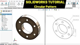 Circular Pattern tutorial | SOLIDWORKS tutorial for beginners