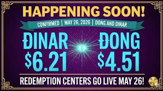 ⚡️ Dinar $6.21 & Dong $4.51 Rates Confirmed! Redemption Centers Go LIVE Tomorrow!