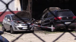 Tragiczny pożar na parkingu w Bytomiu 26.07.2019