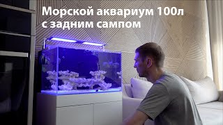 Морской аквариум 100л с задним сампом